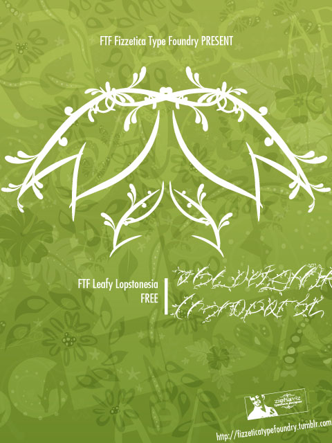 ftf leafy lopstonesia leaf font