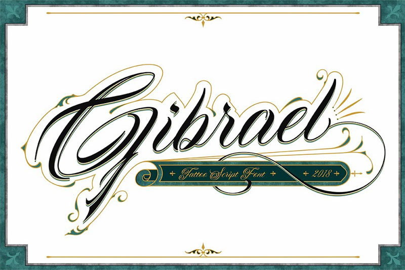 gibrael leaf font