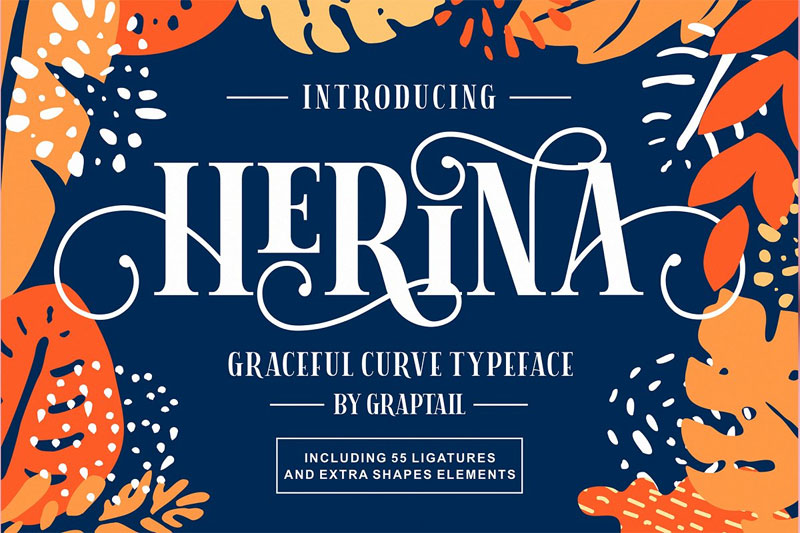 herina leaf font