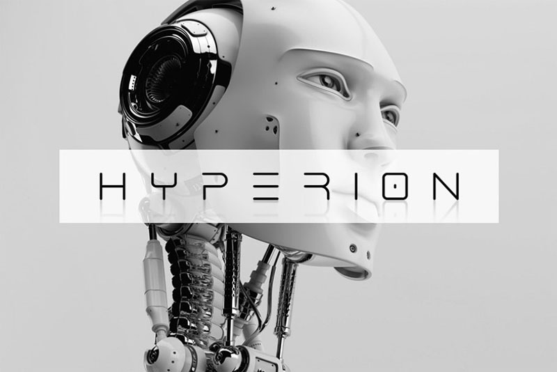 hyperion typeface robot font