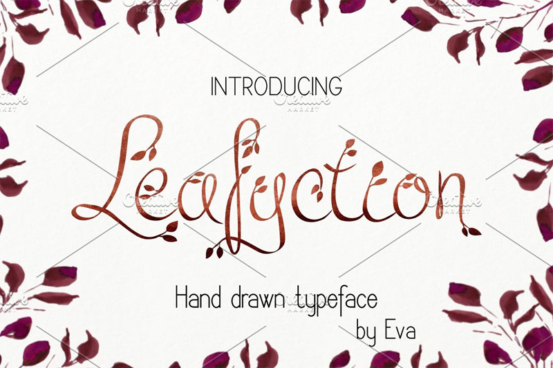 leafyction leaf font