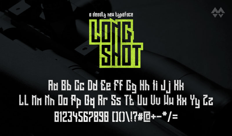 long shot biker font