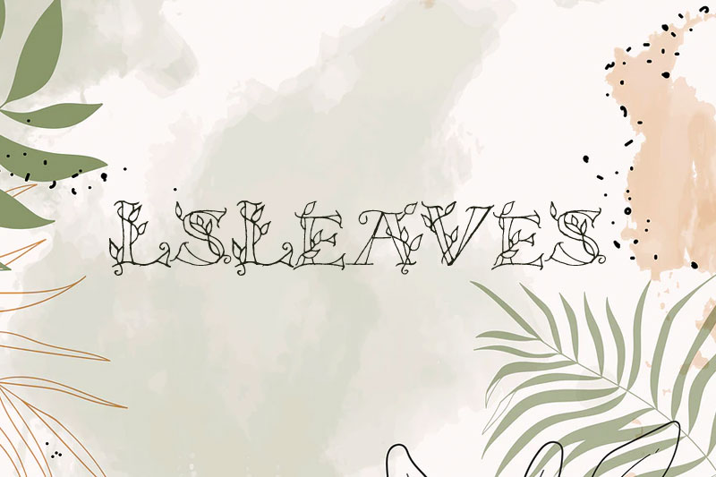 lsleaves leaf font