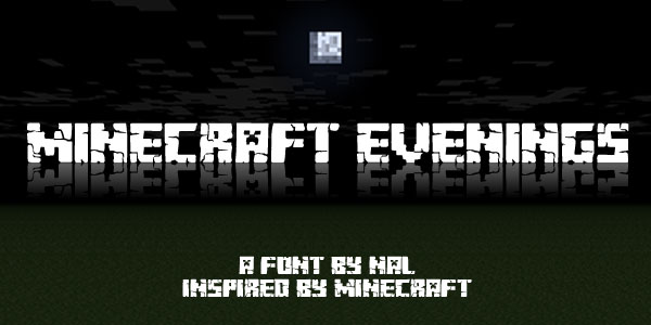 minecraft evenings hack font