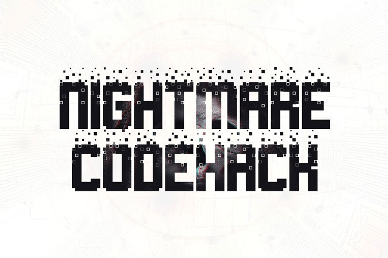 nightmare codehack hack font