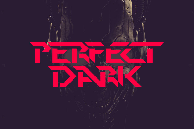 perfect dark hack font
