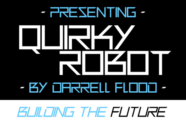 quirky robot robot font