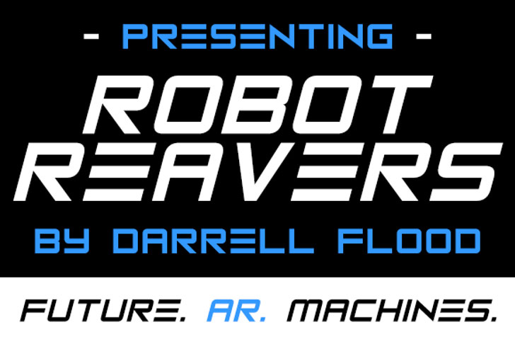 robot reavers robot font