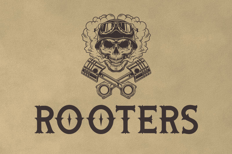 rooters biker font