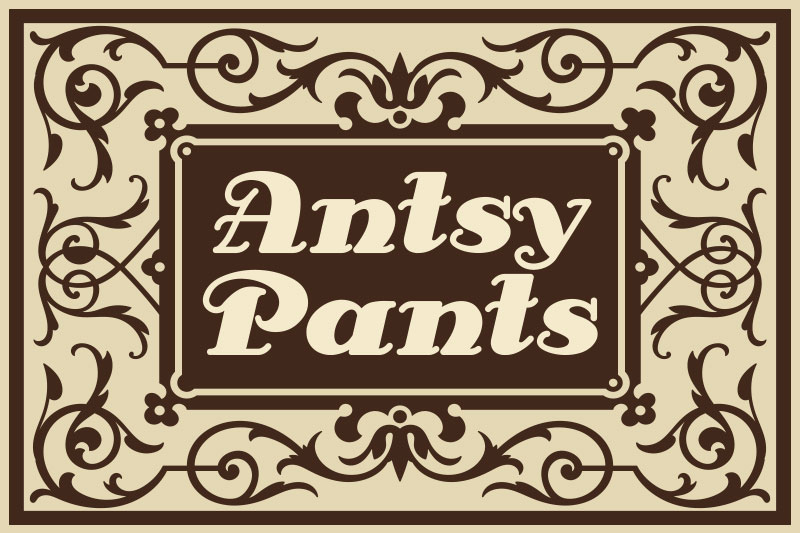 antsy pants casino font