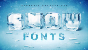 Best Free and Premium Snow Fonts