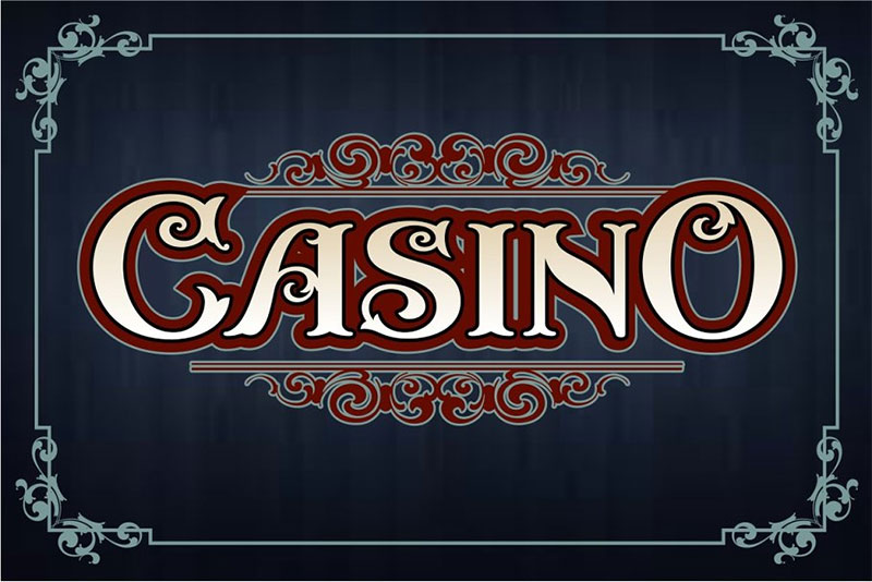 casino font
