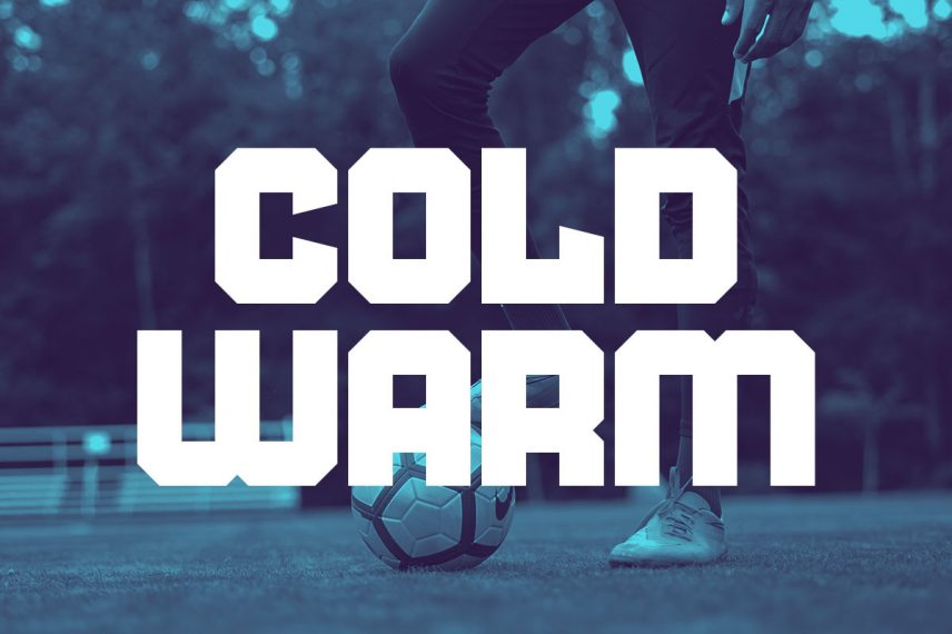 cold warm soccer font