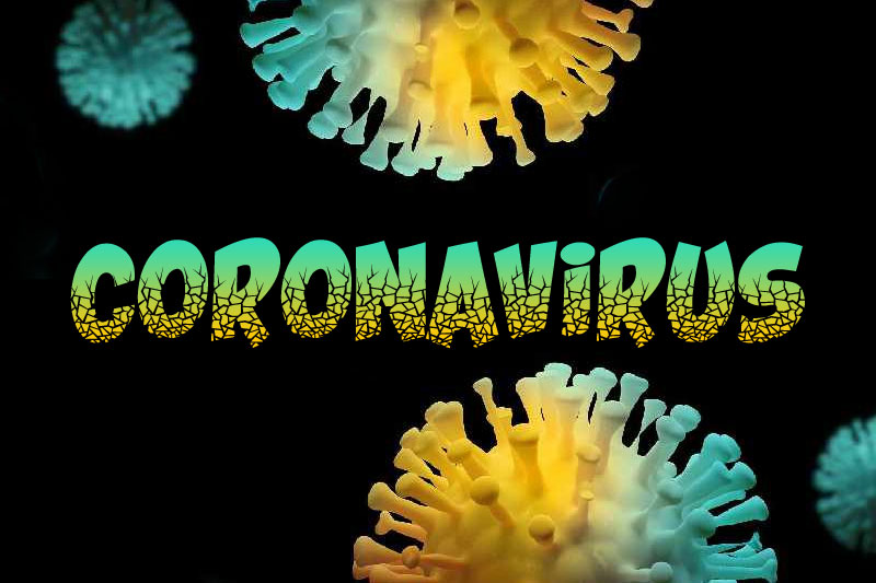 crushed coronavirus font