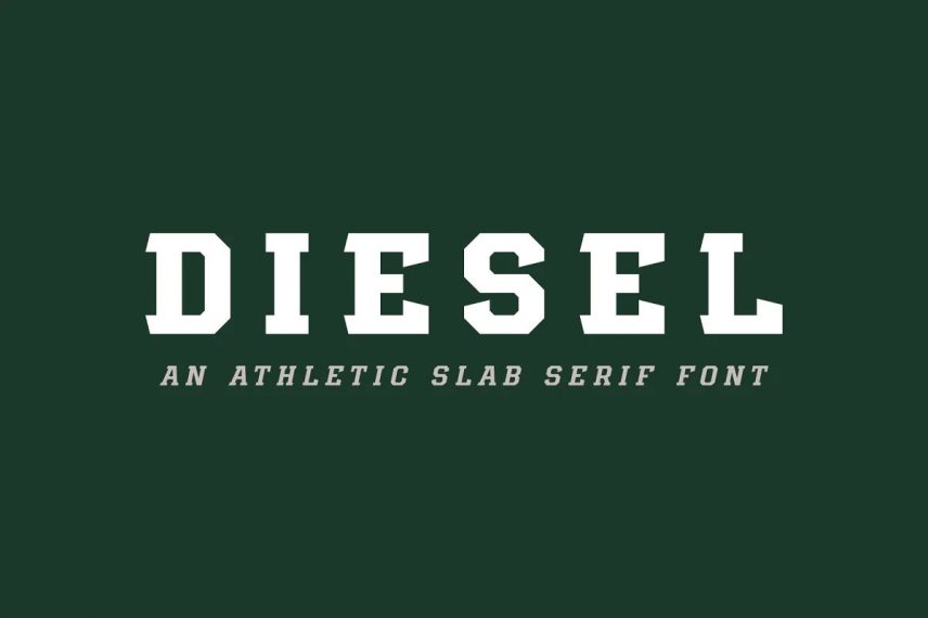 diesel soccer font