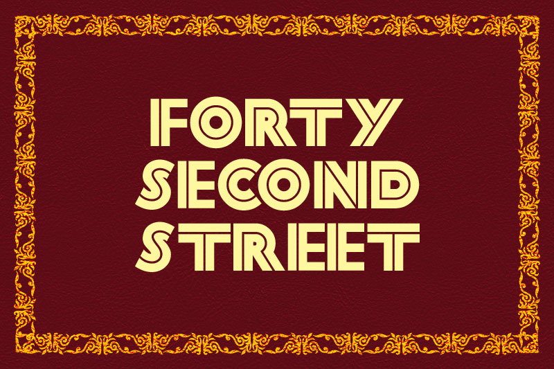 forty second street casino font