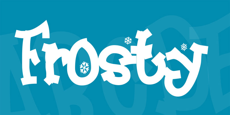 frosty snow font