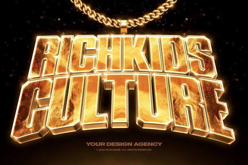 Gold Stone Text Effect and Logo Style