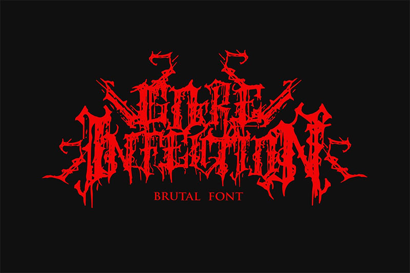 goreinfection death metal font