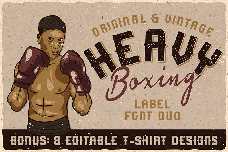 heavy boxing. boxing font