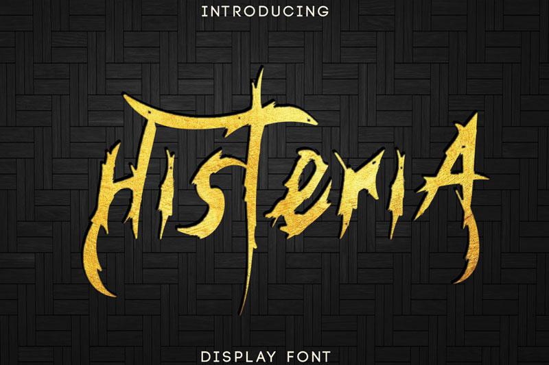 histeria death metal font