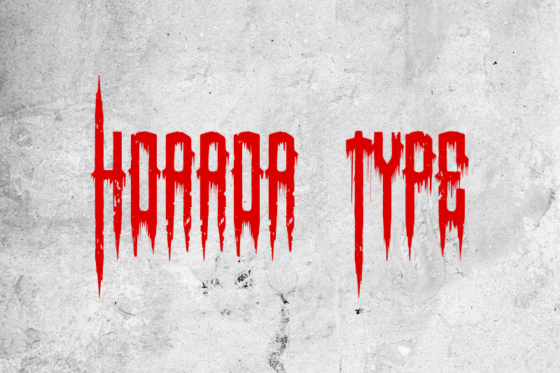 horror type death metal font