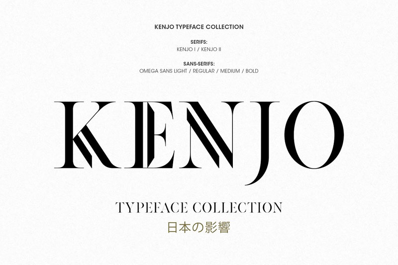 kenjo japanese font