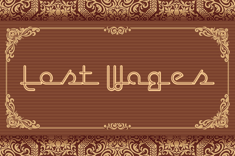lost wages casino font