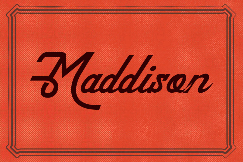 maddison casino font