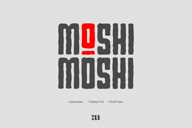 moshi moshi japanese font