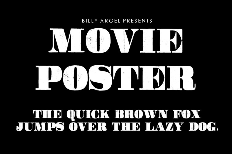 movie poster boxing font