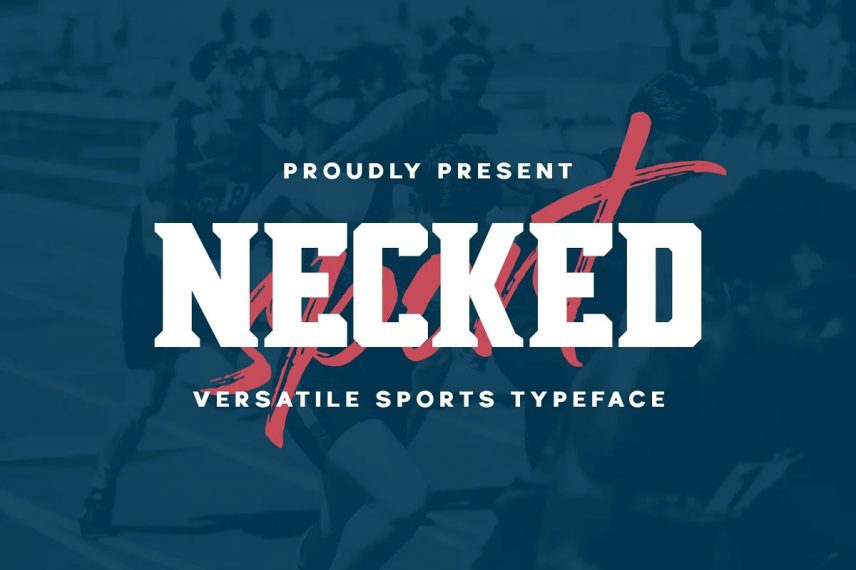 necked versatile sport typeface soccer font