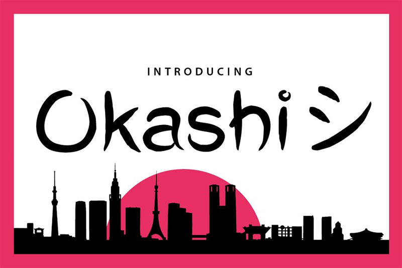 okashi シ typeface japanese font