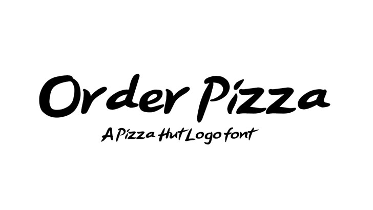 order pizza font