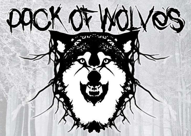 pack of wolves death metal font