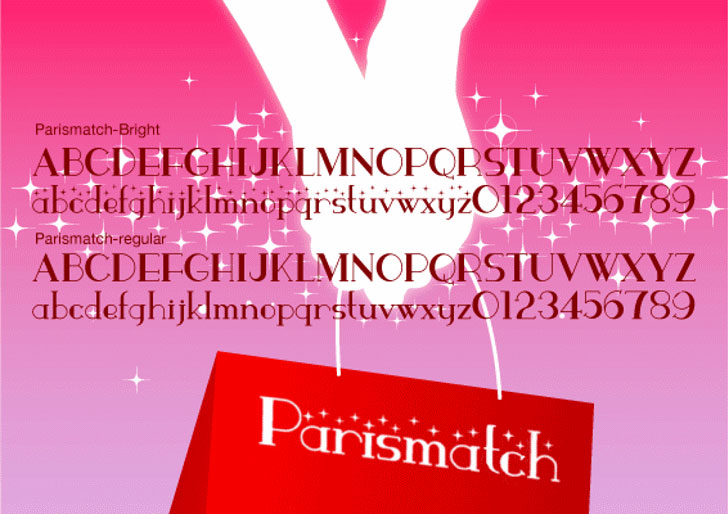 parismatch diamond font