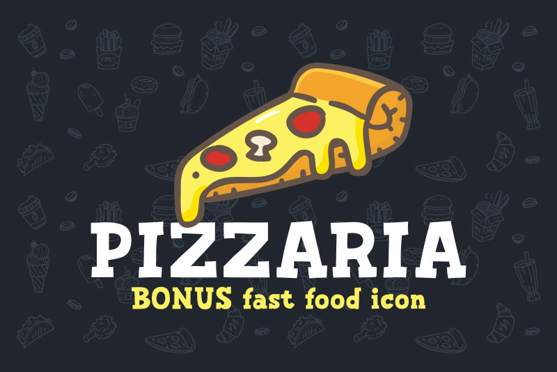 pizzaria pizza font