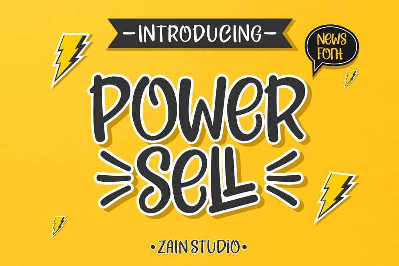 power sell pizza font