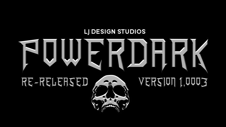 powerdark death metal font