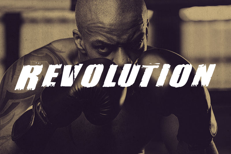 revolution boxing font
