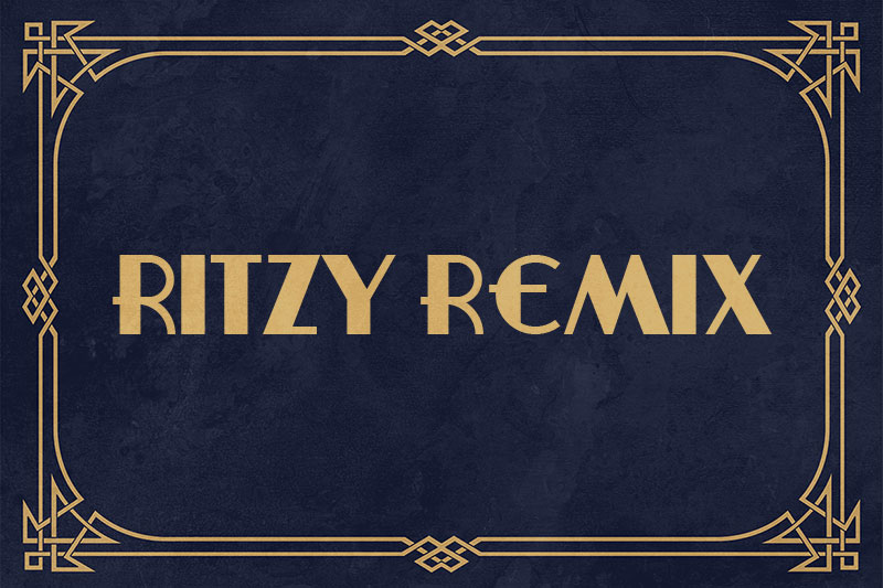 ritzy remix casino font