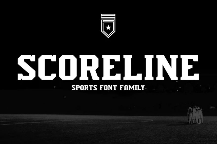scoreline sports soccer font