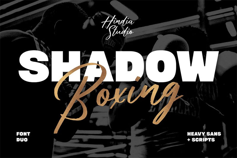 shadow boxing boxing font