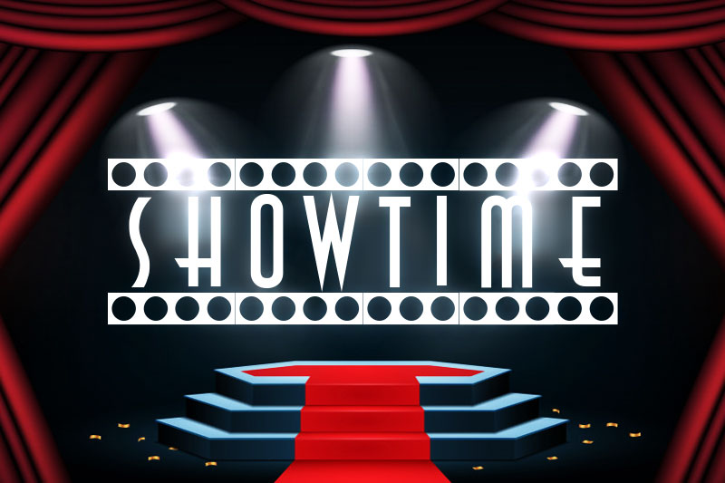 showtime casino font