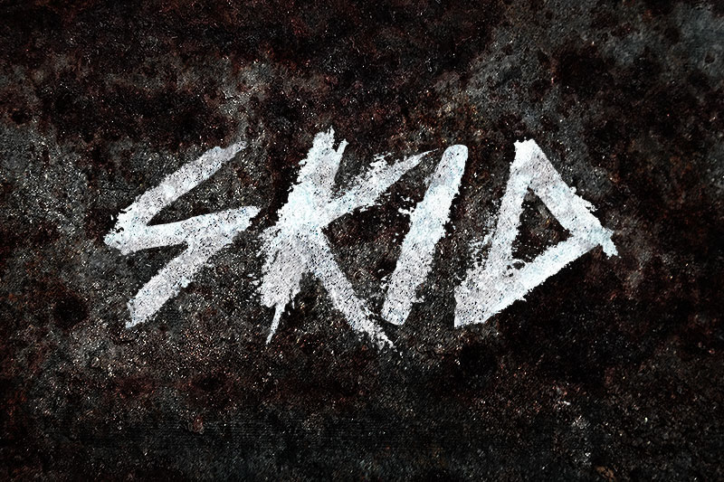 skid death metal font