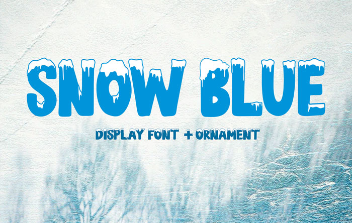 snow blue snow font