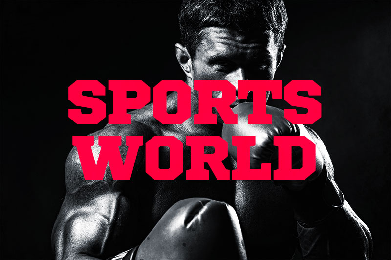 sports world boxing font