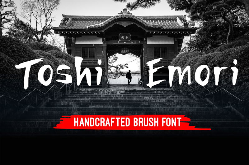 toshi emori handcrafted japanese font