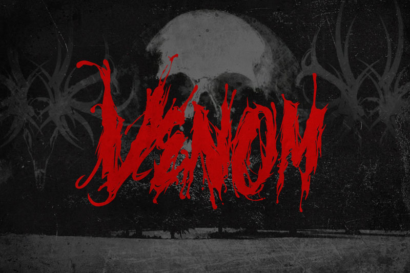 venom death metal font