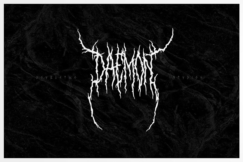 xxii daemon death metal font